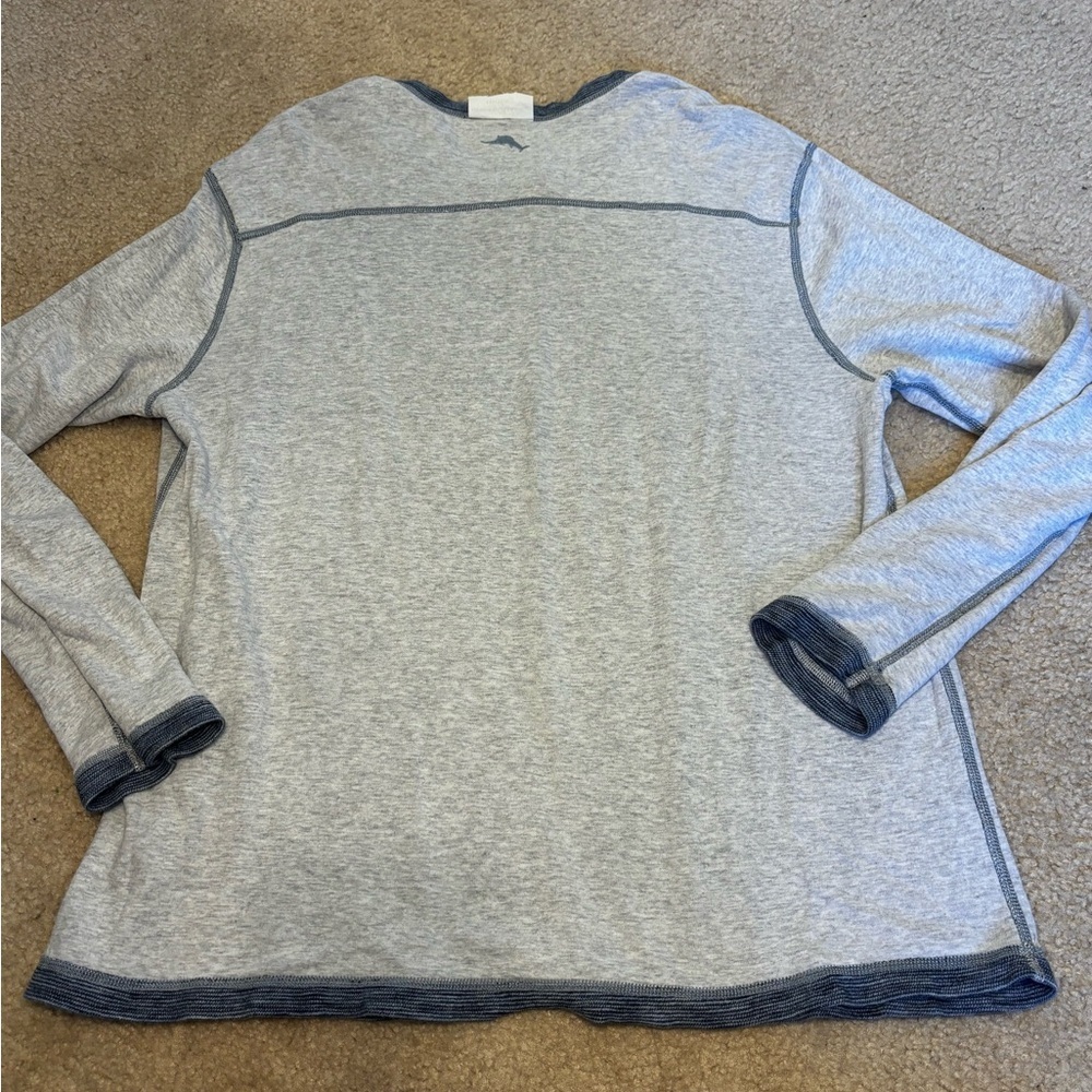 Tommy Bahama Striped Blue Reversible Shirt - Picture 6 of 9